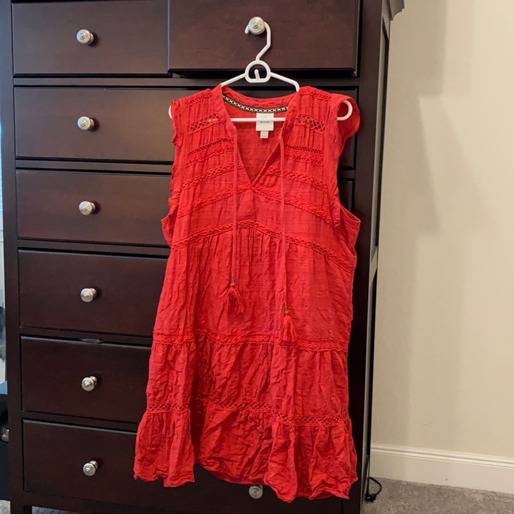 Red Target dress